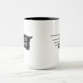 Rock Island Railroad Speed Logo Coffee Tasse (Zentrum)
