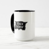 Rock Island Railroad Speed Logo Coffee Tasse (Vorderseite Links)