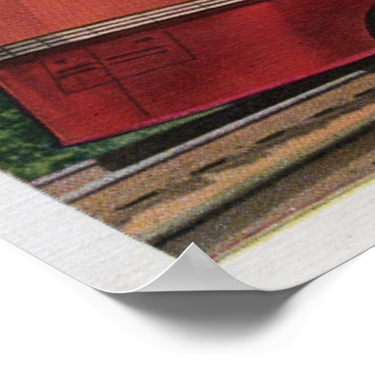 Rock Island RocketStreamated Train Poster (Ecke)