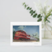 Rock Island RocketStreamated Train Postkarte (Stehend Vorderseite)