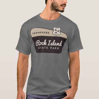 Rock Island Staat Park Tennessee Begrüßungszeichen T-Shirt