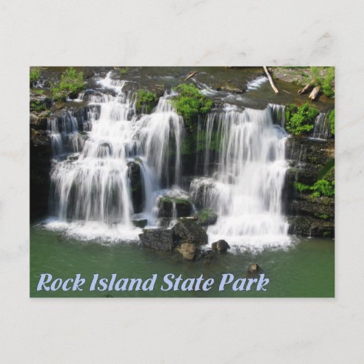 Rock Island Staat Park Tennessee: Große Fälle Postkarte (Vorderseite)