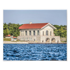 Rock Island Wisconsin Boathouse Door Landkreis Fotodruck