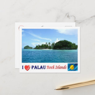 Rock Islands - I Liebe - Palau - Postkarte