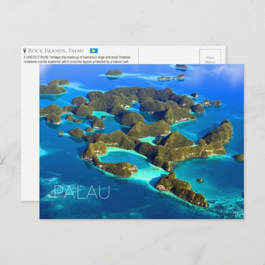 Rock Islands, Palau Postcard Postkarte (Vorne/Hinten)