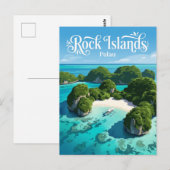 Rock Islands Palau Postkarte (Vorne/Hinten)
