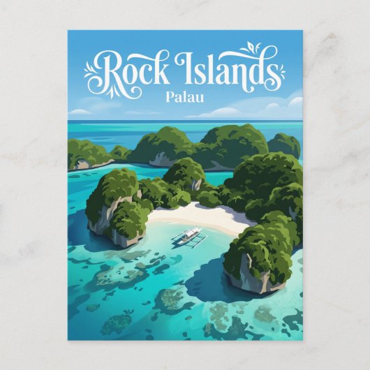 Rock Islands Palau Postkarte (Vorderseite)