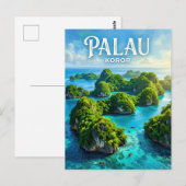 Rock Islands Palau Postkarte (Vorne/Hinten)