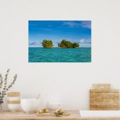 Rock Islet On Ocean Seascape Poster (Küche)