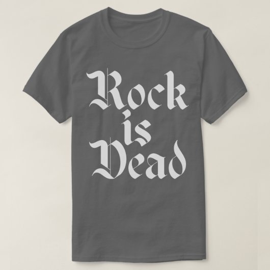 Rock ist ein totes Design T-Shirt (Design vorne)
