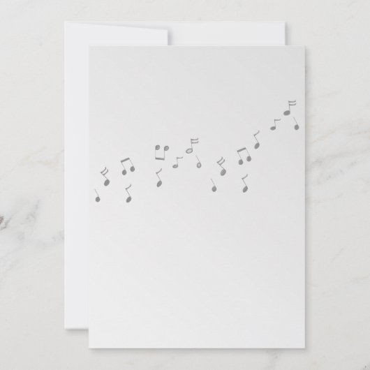 Rock Jukebox Birthday Einladung (Rückseite)