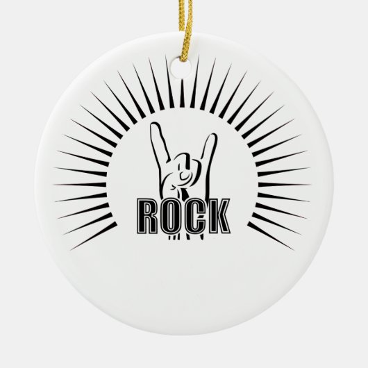 Rock Keramik Ornament (Vorne)