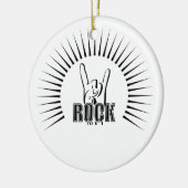 Rock Keramik Ornament (Links)