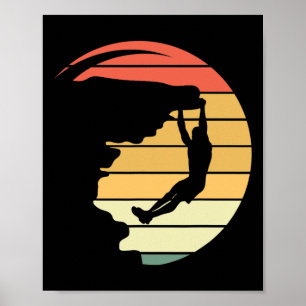Rock Kletter T-Shirt Grafik Abenteuer Poster