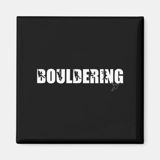Rock Kletterberg Lover Bouldering Magnet (Vorne)