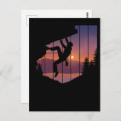 Rock Klettern Klettersteig Postkarte (Vorne/Hinten)