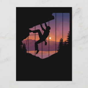 Rock Klettern Klettersteig Postkarte