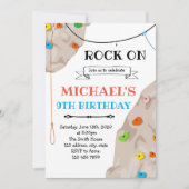 Rock Klettern Party Einladung (Vorderseite)