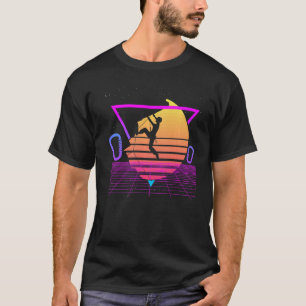Rock Klettersteig Bouldering Retro Vaporwa T-Shirt
