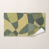 Rock Layers Green aus der Mitte des Jahrhunderts Handtuch (Handtuch)