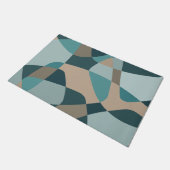 Rock Layers Mitte Aquamarin Fußmatte (Schrägansicht)