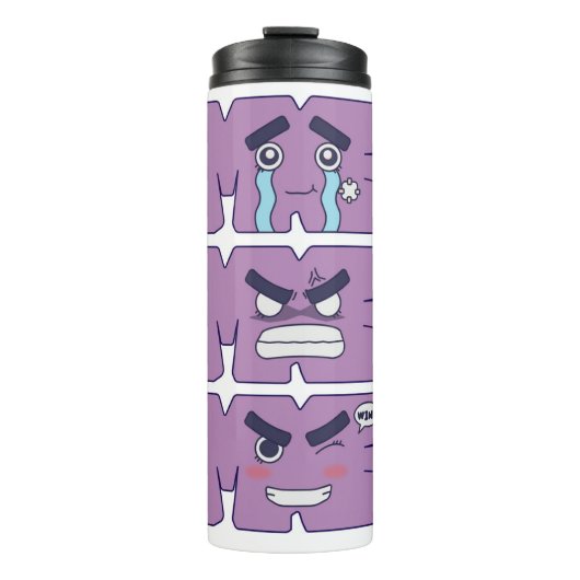 Rock Lee! Faces Tumbler Thermosbecher (Vorderseite)