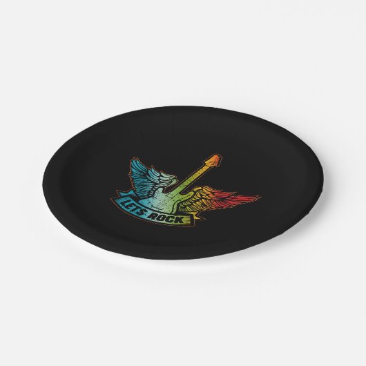 Rock Legend Rock and Roll Music Gitarre von Lass Pappteller (Schrägansicht)