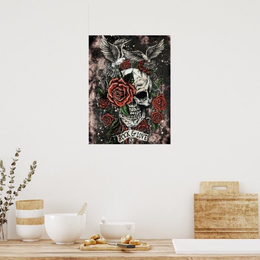 Rock & Liebe Poster (Küche)