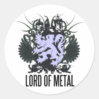 Rock=Life 'Lord of Metal Stickers' Runder Aufkleber