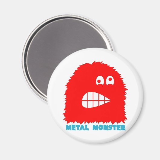 Rock=Life 'Metal Monster' Metal Magnet (Vorderseite/Rückseite)