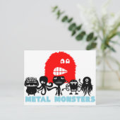 Rock=Life 'Metal Monsters' Postkarte (Stehend Vorderseite)