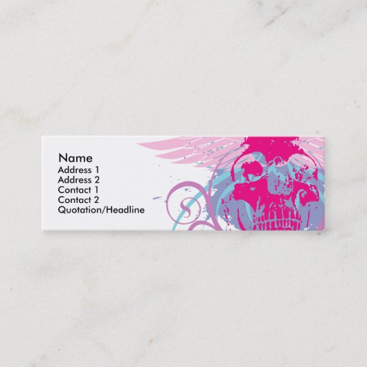 Rock=Life "MiniTrendskull" Visitenkarte (Vorderseite)