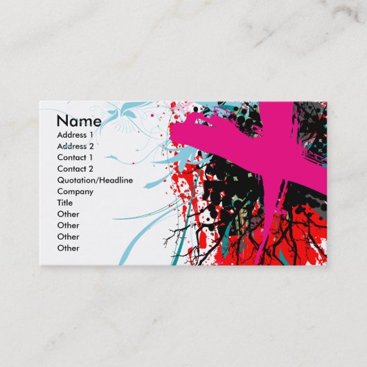 Rock=Life "X-Bewertete" Visitenkarte (Vorderseite)