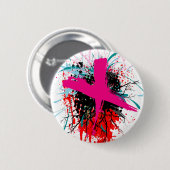 Rock=Life "X-Bewertetes" Abzeichen Button (Vorne & Hinten)
