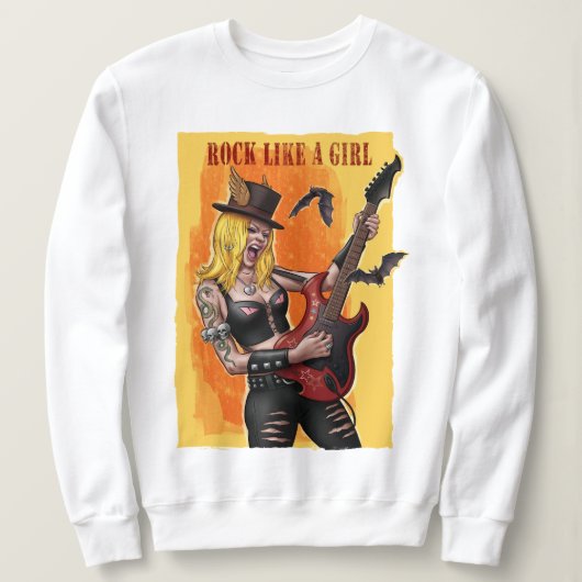 Rock like a Girl Sweatshirt (Design vorne)