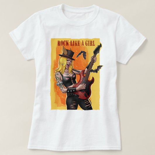 Rock like a Girl Women's T - Shirt (Design vorne)