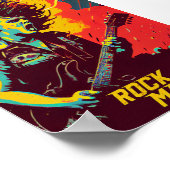 Rock Madness Music Prints: Fett und lebendig Poster (Ecke)
