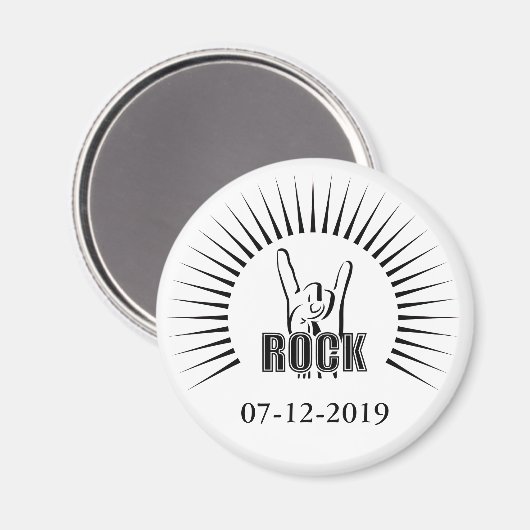 Rock Magnet (Vorderseite/Rückseite)