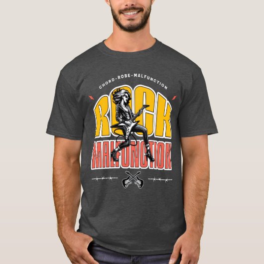 Rock Malfunction When Guitars Go Rogue T-Shirt (Vorderseite)