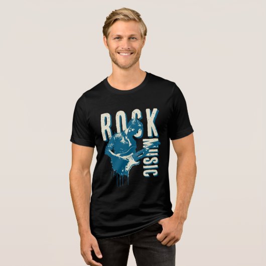 Rock Man Tri-Blend Shirt (Vorderseite voll)