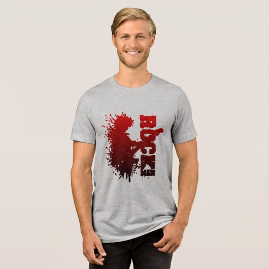 Rock Man Tri-Blend Shirt (Vorderseite voll)