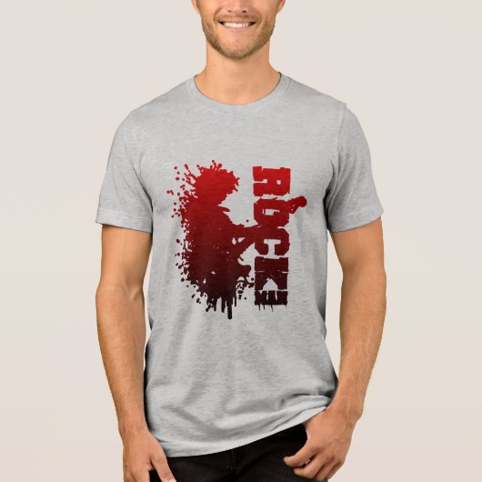 Rock Man Tri-Blend Shirt (Vorderseite)