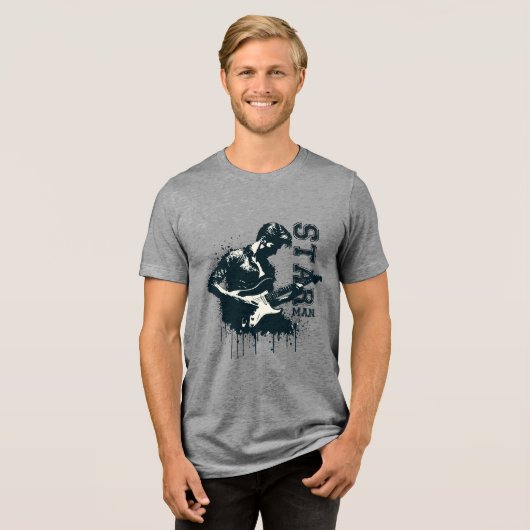 Rock Man Tri-Blend Shirt (Vorderseite voll)