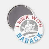 Rock mit Barack Magnet (Vorderseite/Rückseite)
