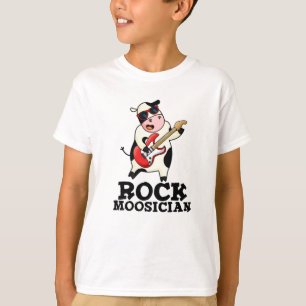 Rock Moosician Funny Cow Musician Pub T-Shirt