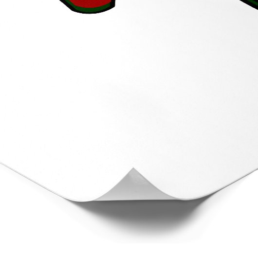 Rock Multi Color Gitarren Poster (Ecke)