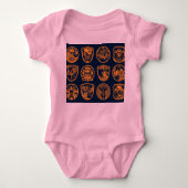 Rock Music Baby Strampler (Vorderseite)