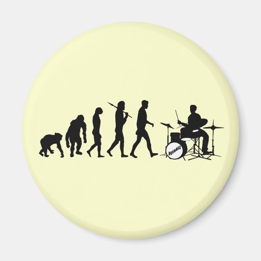 Rock Music Drummer und Jazz Dubstep Drums Magnet (Vorne)