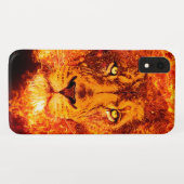 Rock Music Flaming Lion Case-Mate iPhone Hülle (Rückseite (Horizontal))
