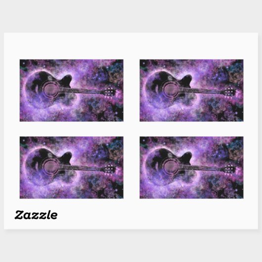 Rock Music Gitarre Sticker (Blatt)